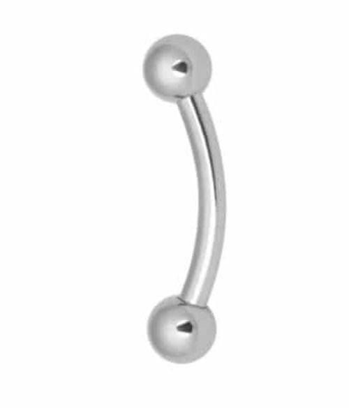 Wildcat Banana Piercing Surgical Steel Silver