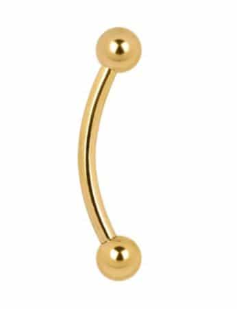 Bananen-Piercing Chirurgenstahl Gold Wildcat Colours Shop Hamburg