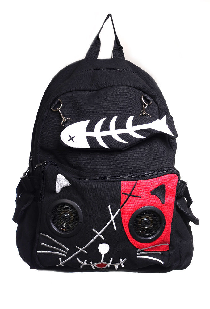 RED KITTY SPEAKER BACKPACK Banned Colours Shop Hamburg
