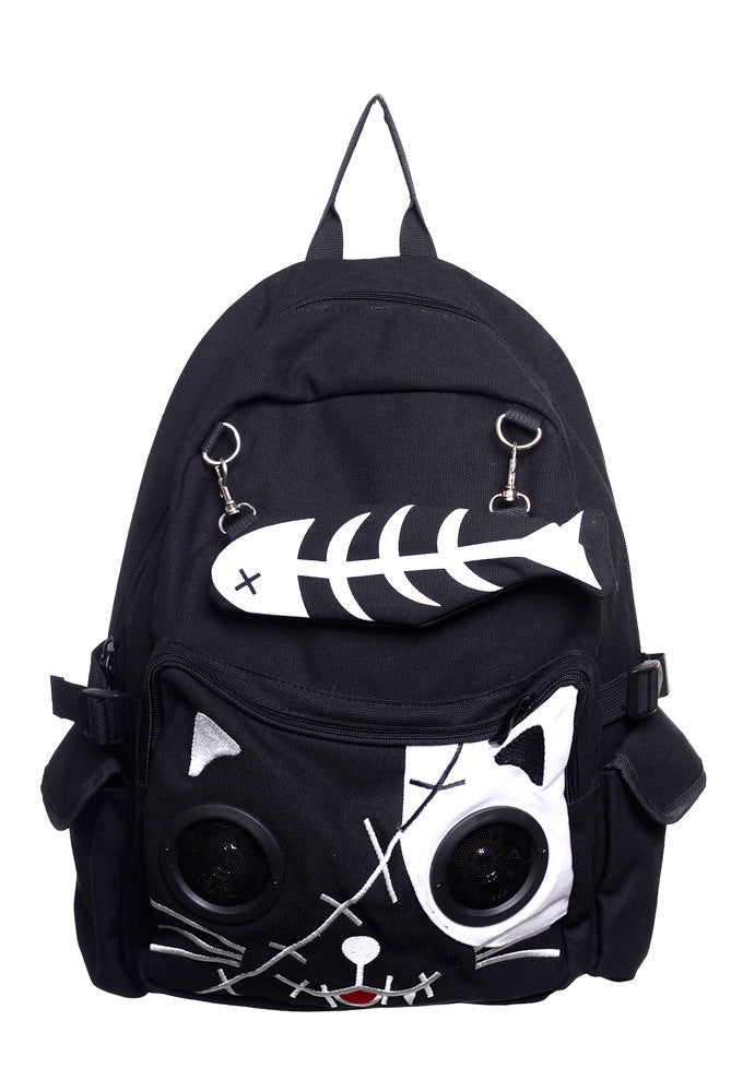 WHITE KITTY SPEAKER BACKPACK Banned Colours Shop Hamburg