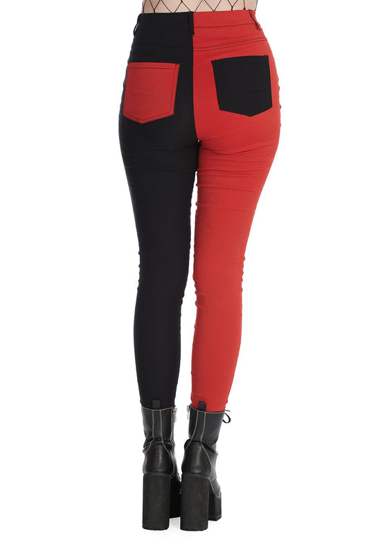 Baily Trouser Banned Hose schwarz – rot