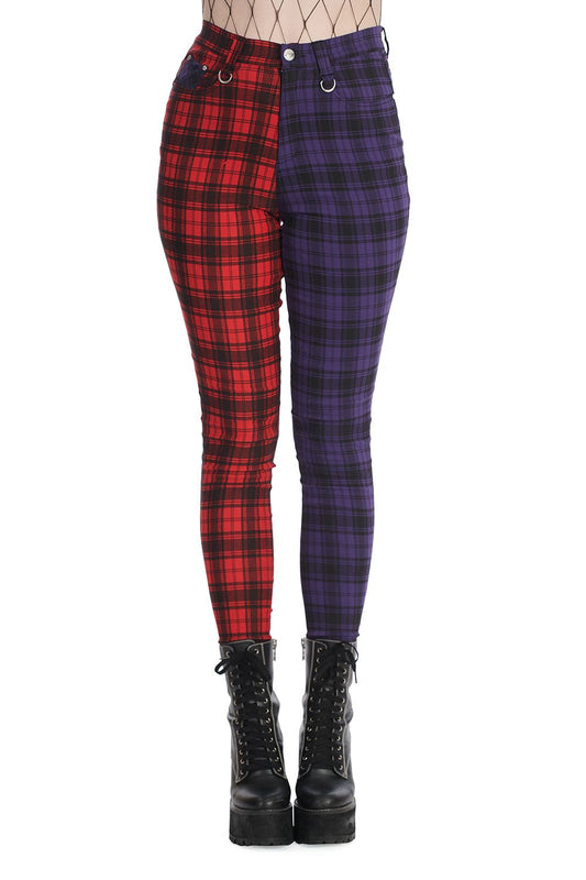 Tartan Baily Trouser Banned rot - lila