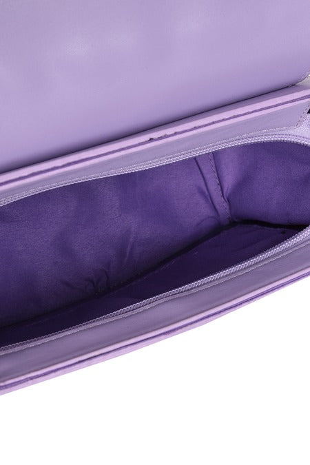 Fliederfarbene Tasche LILAC NOCTURNE BAG mit Fledermausstickerei von Banned