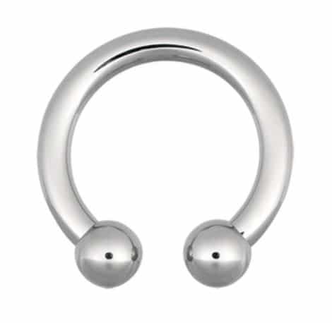 Hufeisen-Piercing Chirurgenstahl Silber Wildcat