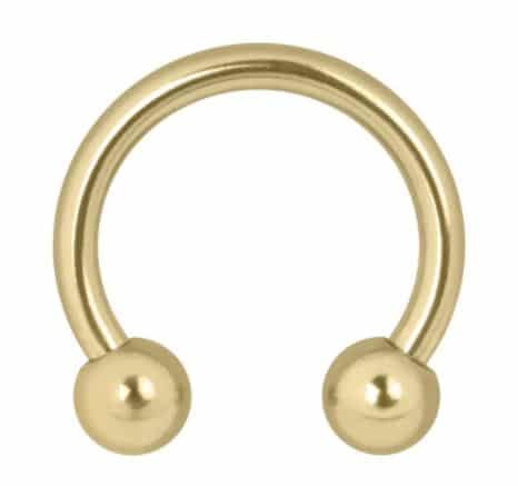 Hufeisen-Piercing Chirurgenstahl Gold Wildcat Colours Shop Hamburg