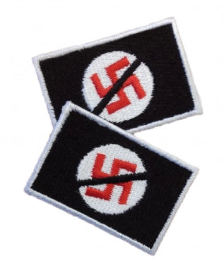 Anti Nazi Patch schwarz Aufnäher