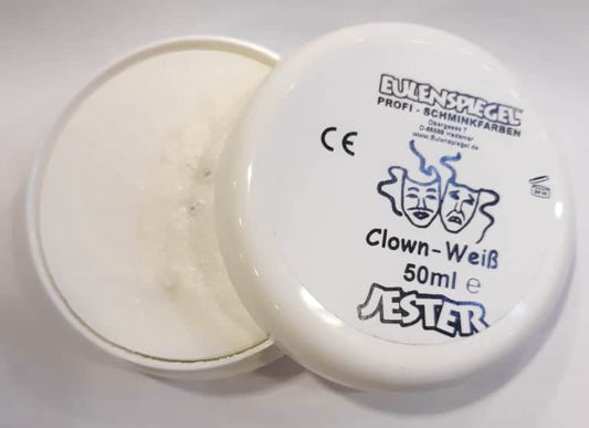 Eulenspiegel Clownweiß Creme Make-Up