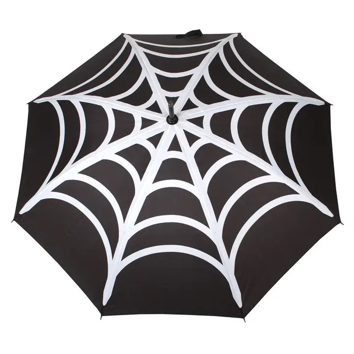 Goth Spinnennetz Regenschirm