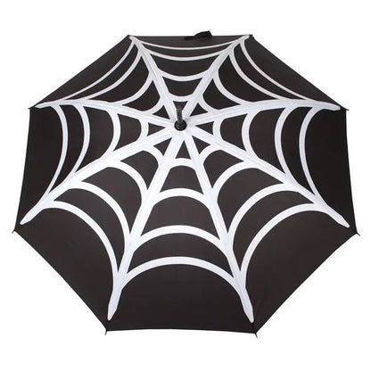Goth Spinnennetz Regenschirm