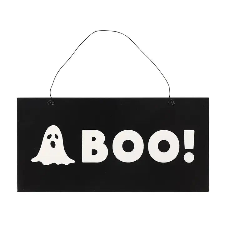 Boo Ghost Halloween Schild