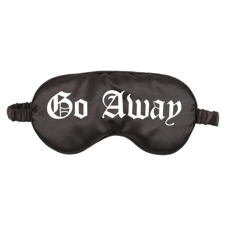 Go Away Gothic Schlafmaske aus Satin