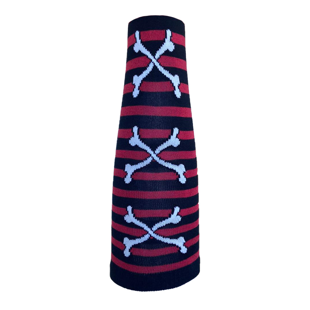 Lange Socken BonesCross red