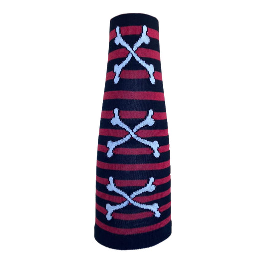 Lange Socken BonesCross red