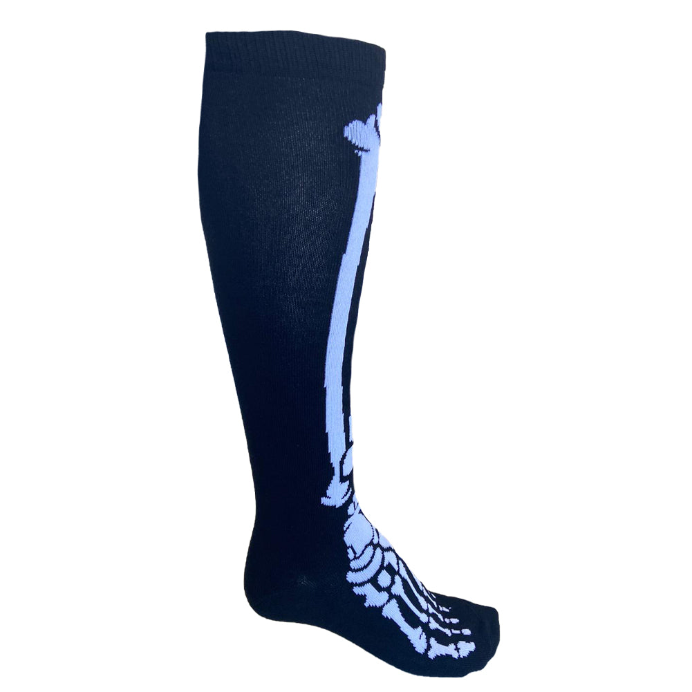Lange Socken weiß Bones