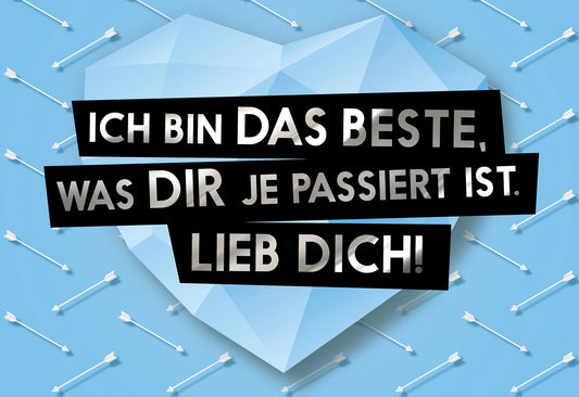 Ich Bin Das Beste Postkarte Fck You Card