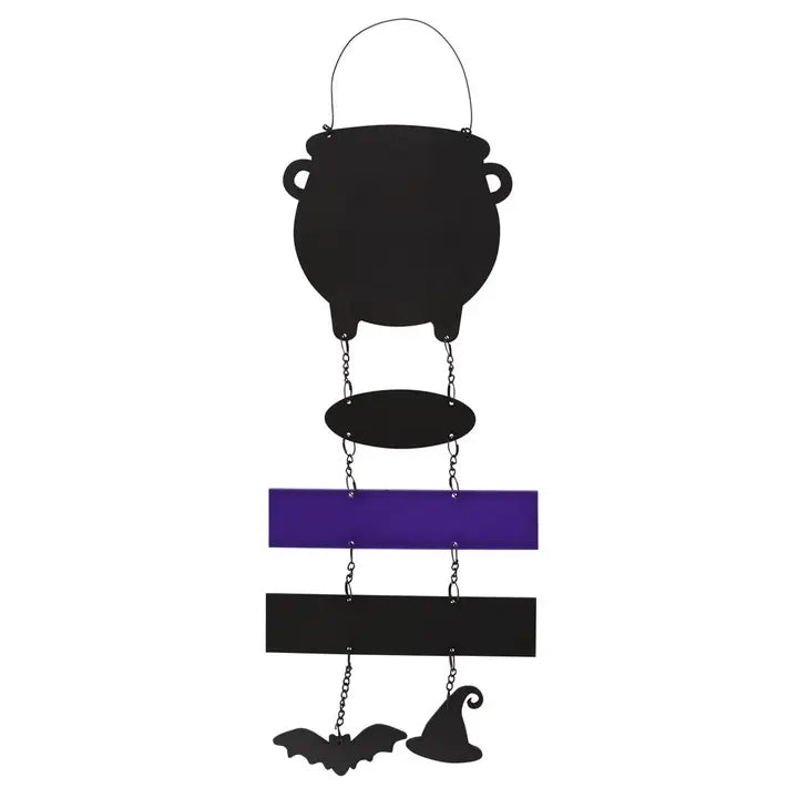 Halloween Kettenschild „All Witches Welcome Cauldron“