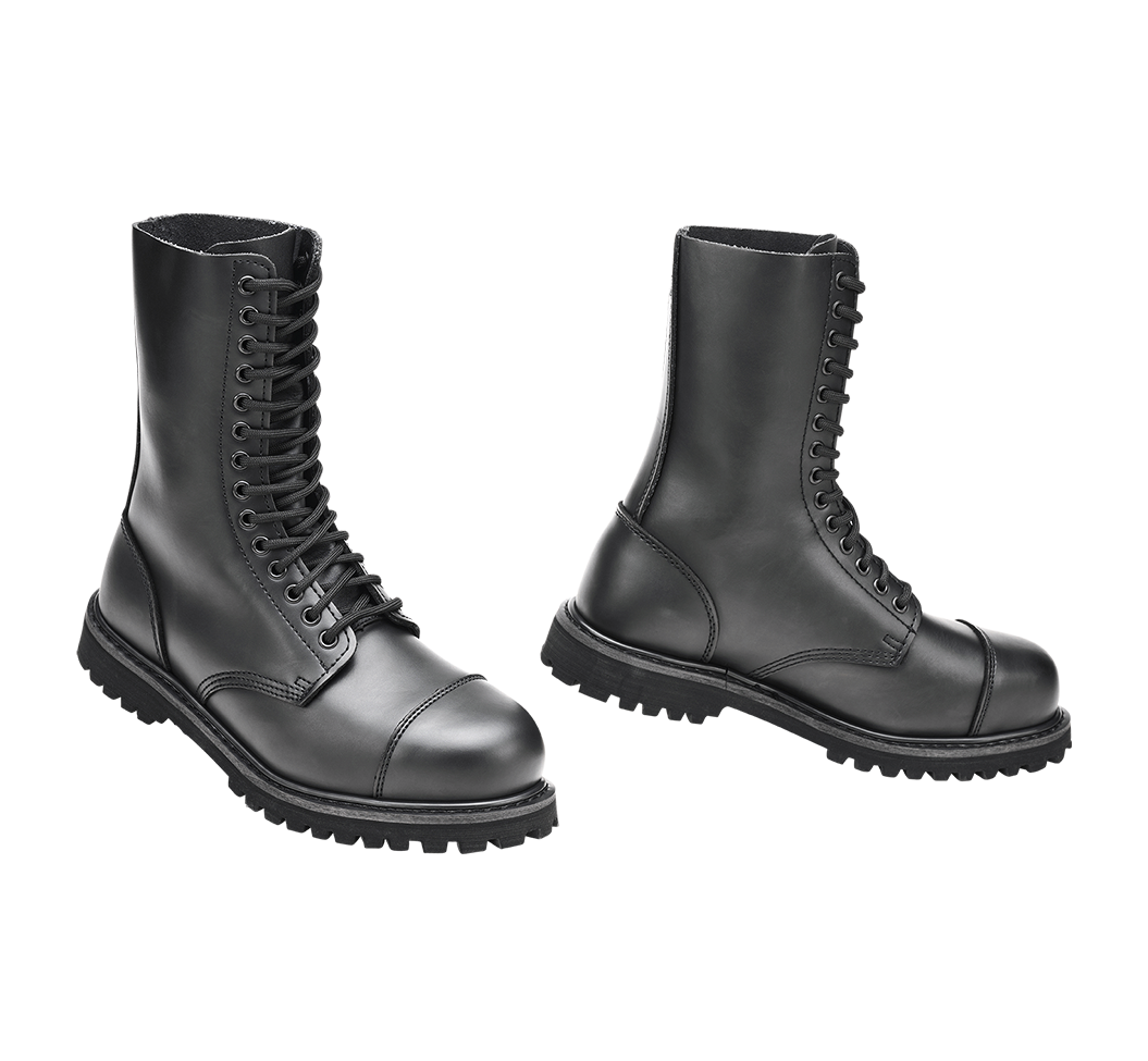 Schwarze 14 Loch Phantom Boots von Brandit