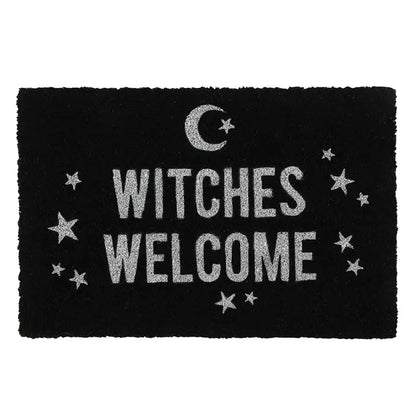 Black Witches Welcome Fußmatte