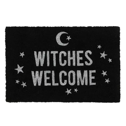 Black Witches Welcome Fußmatte