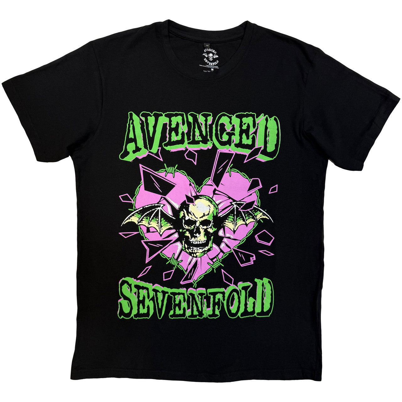 Lizensiertes Avenged Sevenfold Heart Break Bandshirt mit Herzprint