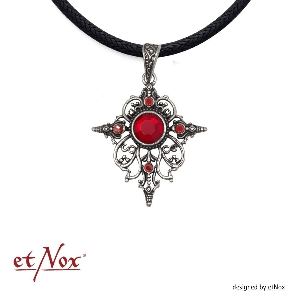 Silberfarbener Arwen Rot Anhänger von etNox