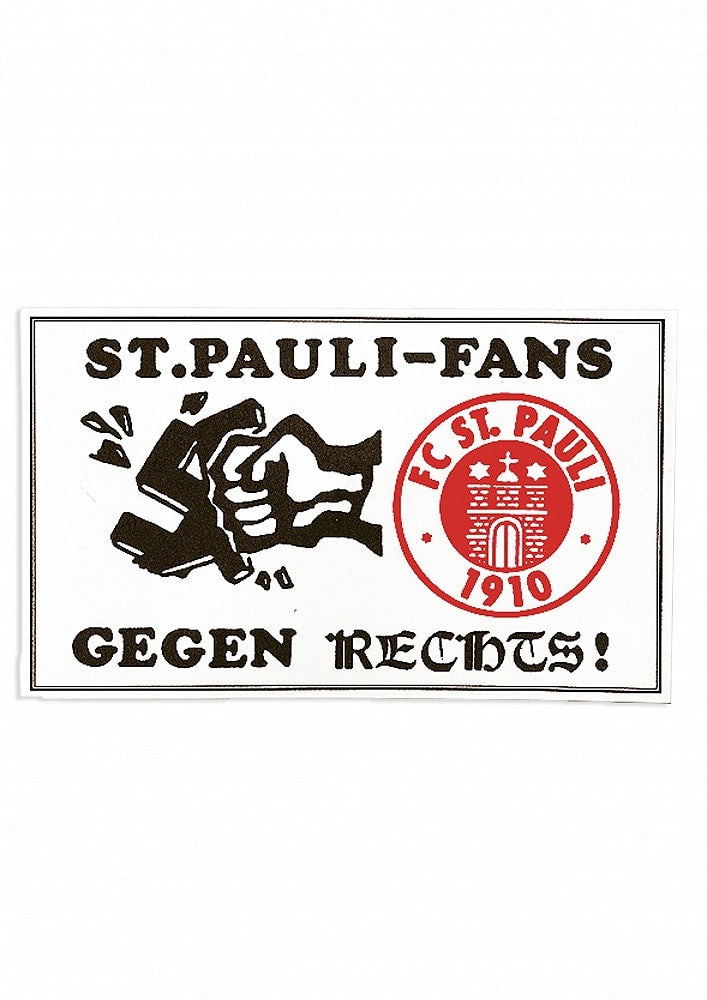 'Gegen Rechts'-Aufkleber (50 Stück) von St. Pauli