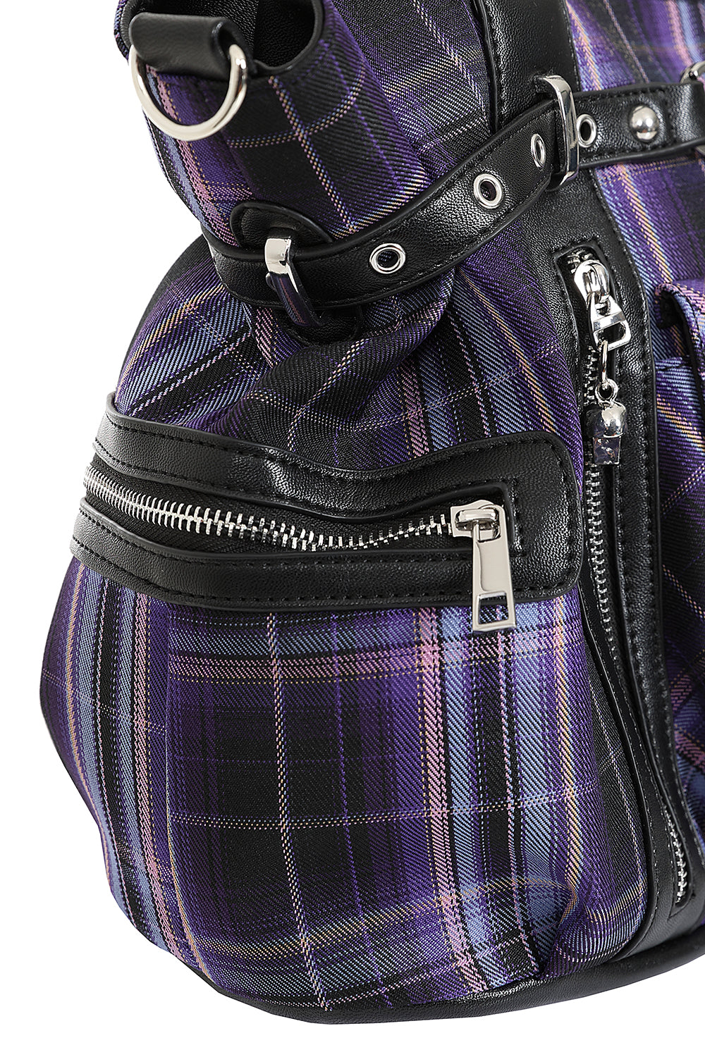 Purple Tartan Bag Banned