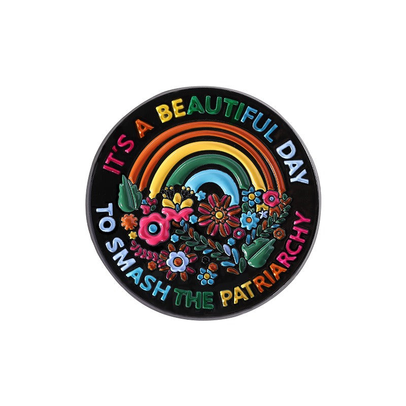 Kleiner Emaille-Anstecker BEAUTIFUL DAY ENAMEL PIN von Moon Attic