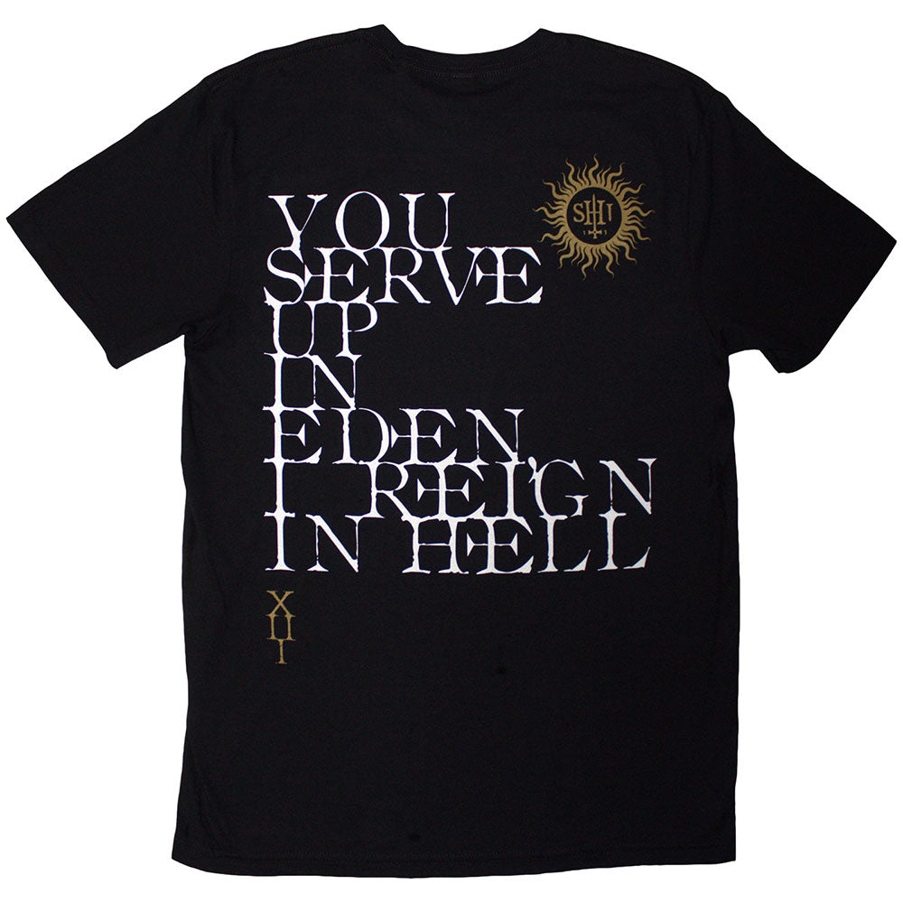 Lizensiertes Behemoth The Shit Ov God Reign In Hell Bandshirt mit Backprint