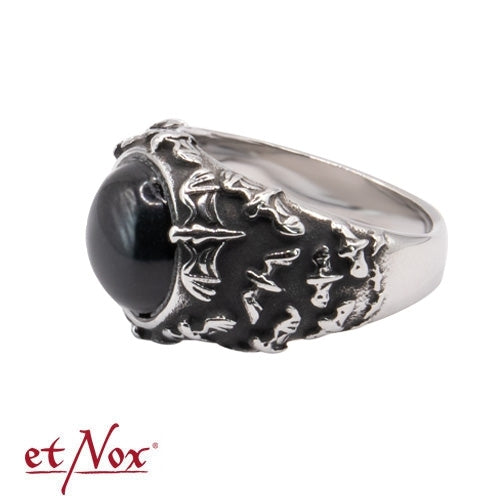 Edelstahlring Black Bats Ring von etNox