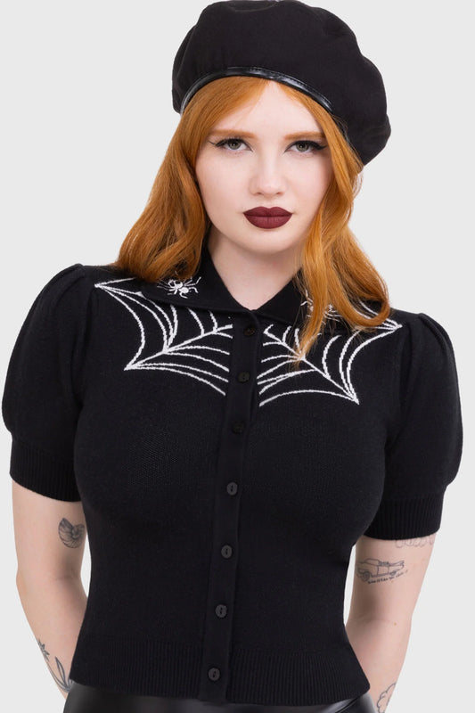 Cobweb Sally Cardigan Killstar