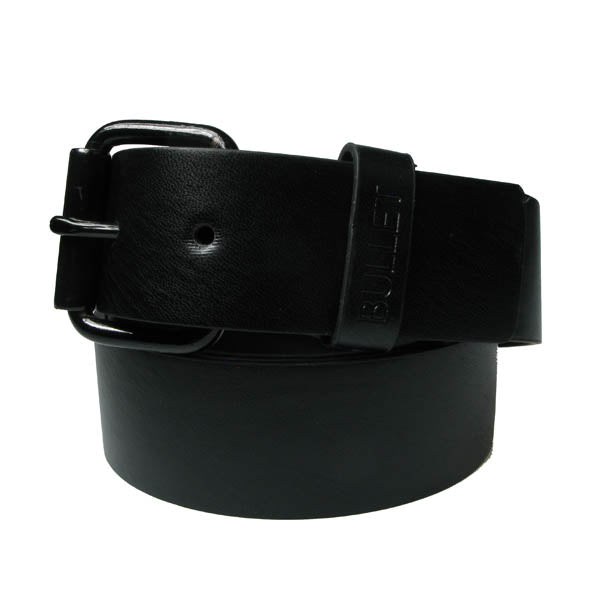 Schwarzer Schlichter Gürtel aus Kunstleder von Bullet69