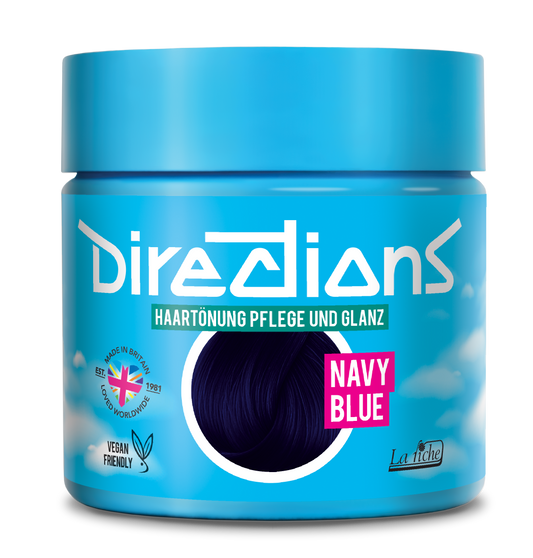 semi-permanente Haartönung NAVY BLUE in dem Farbton Marineblau von Directions
