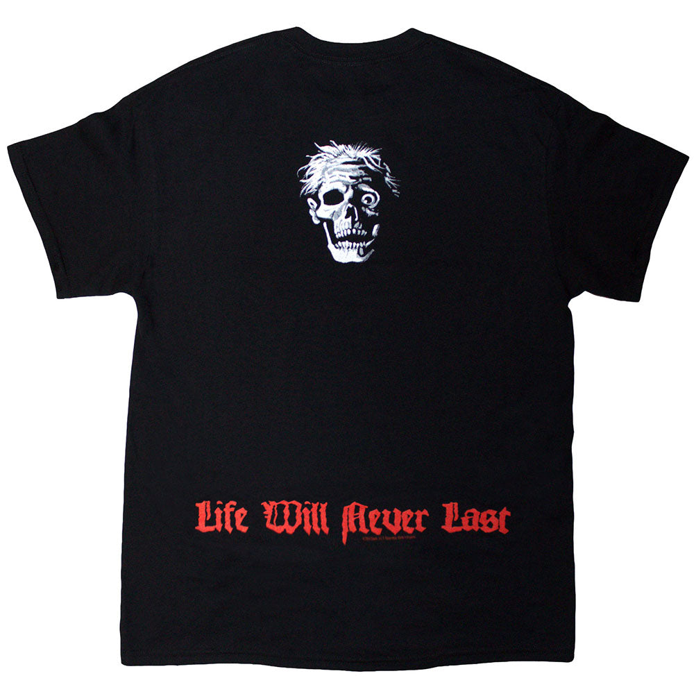 Lizensiertes Death Life Will Never Last Bandshirt mit Backprint