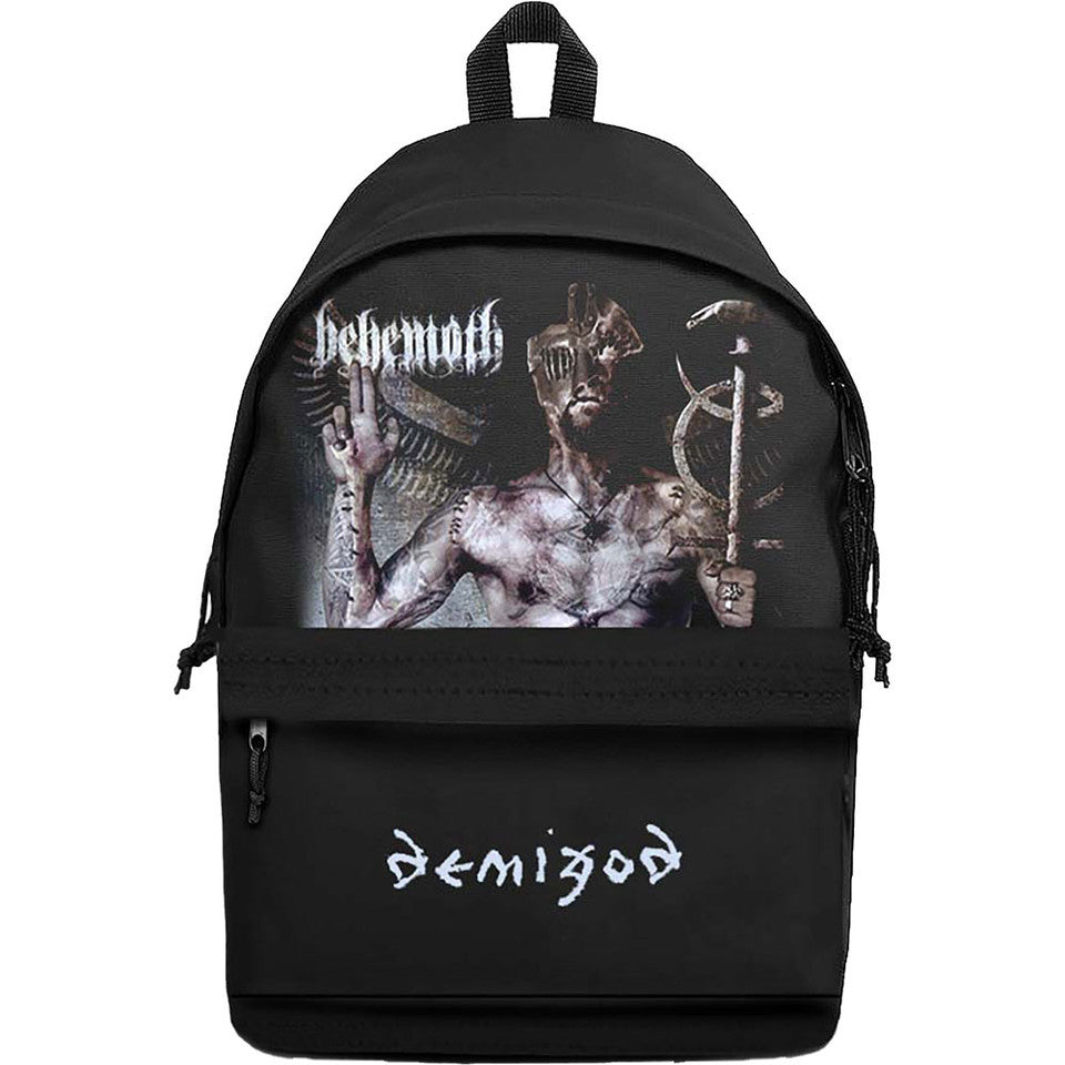 Schwarzer Rucksack Behemoth Demigod Backpack mit großem Print