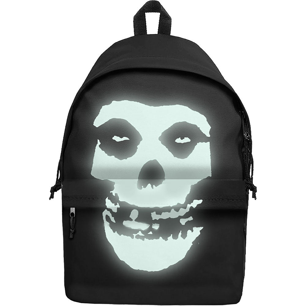 Schwarzer Rucksack Misfits Fiend 'Glow In The Dark' Backpack mit großem Print