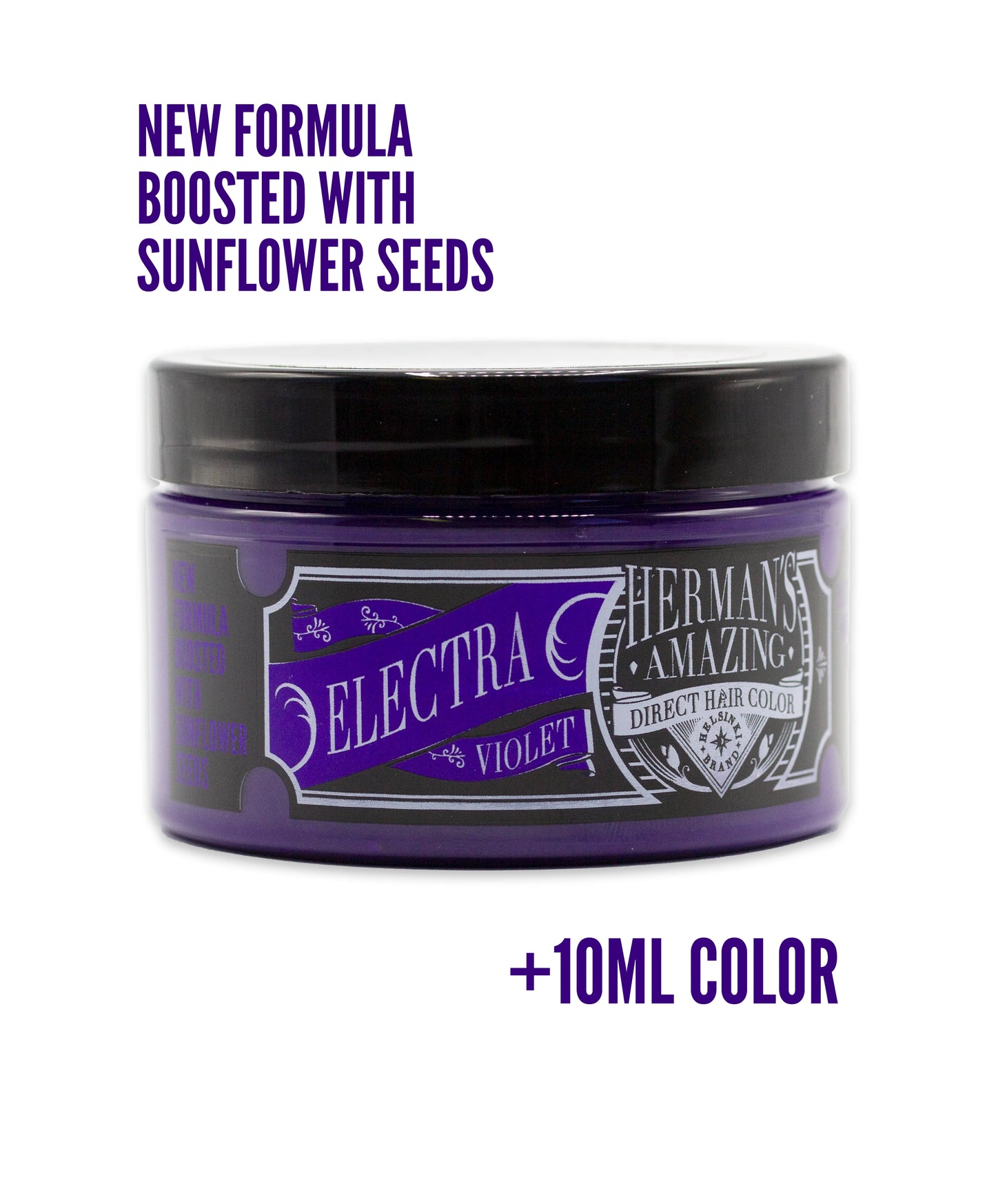 semi-permanente Haartönung ELECTRA VIOLET in dem Farbton Dunkellila von Herman's Amazing