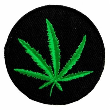 Patch Nr.191 Cannabis rund