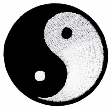 Ying Yang Patch Aufnäher