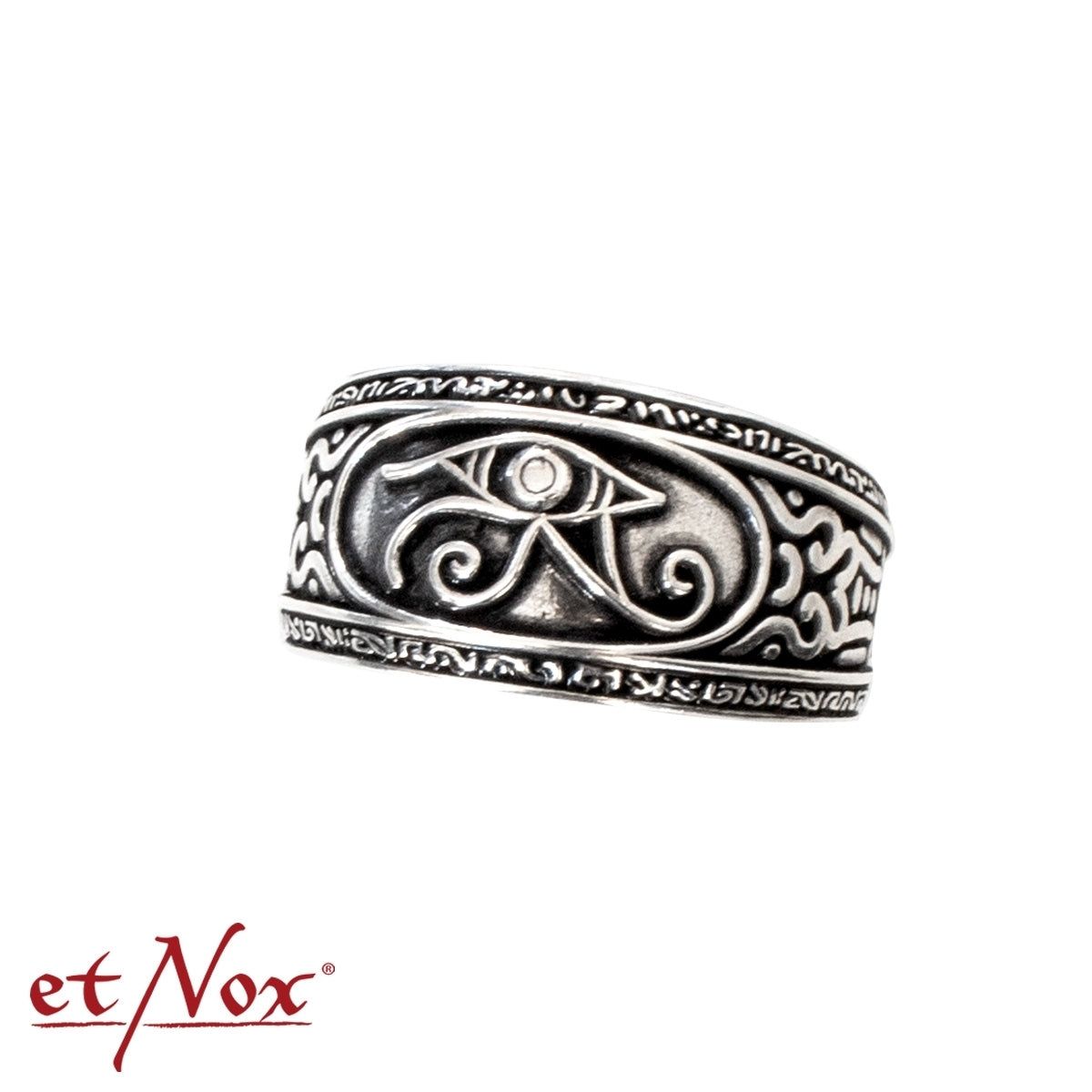 Edelstahlring Auge des Horus Ring von etNox