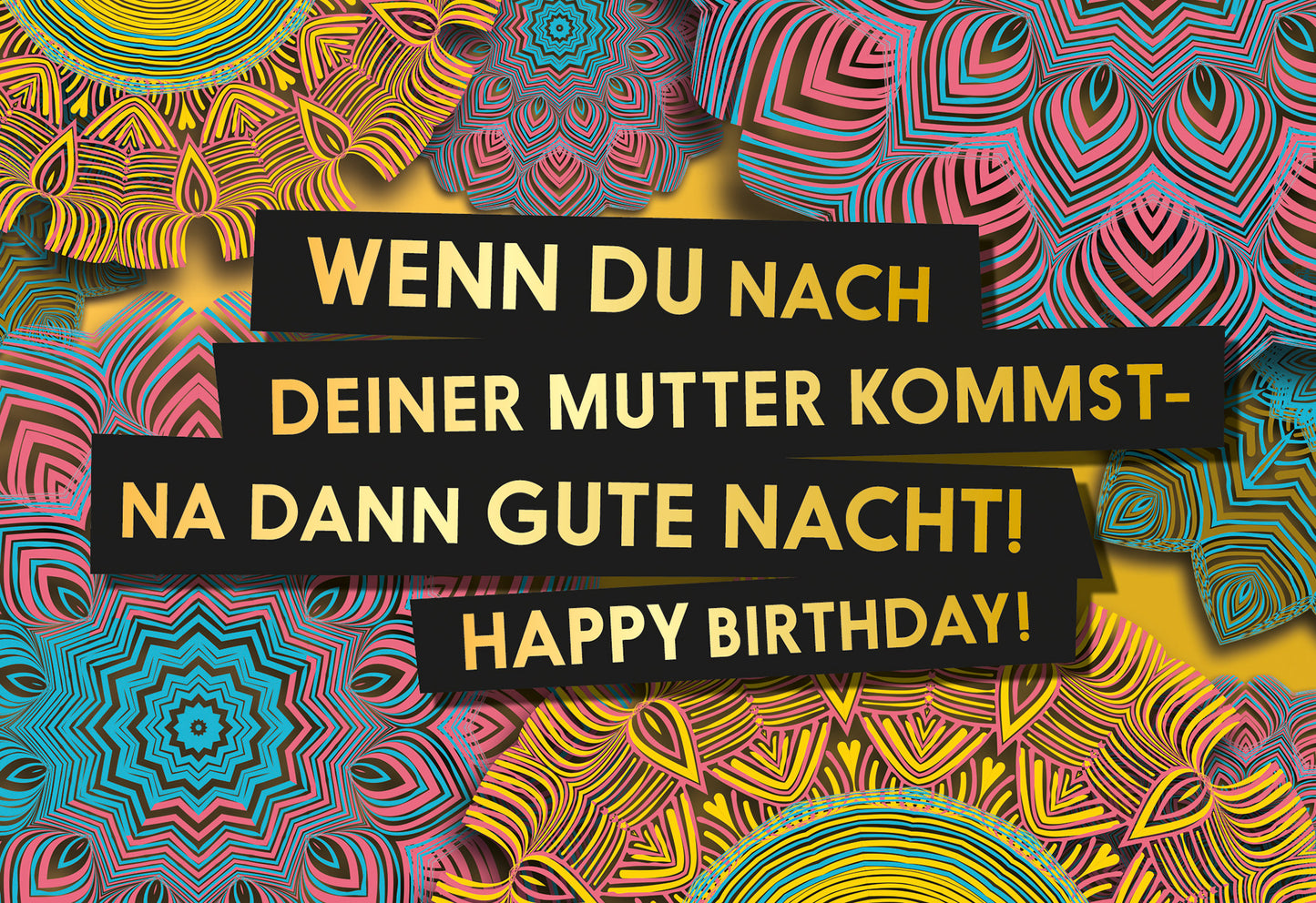 Gute Nacht Fck You Card