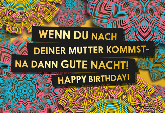 Gute Nacht Fck You Card