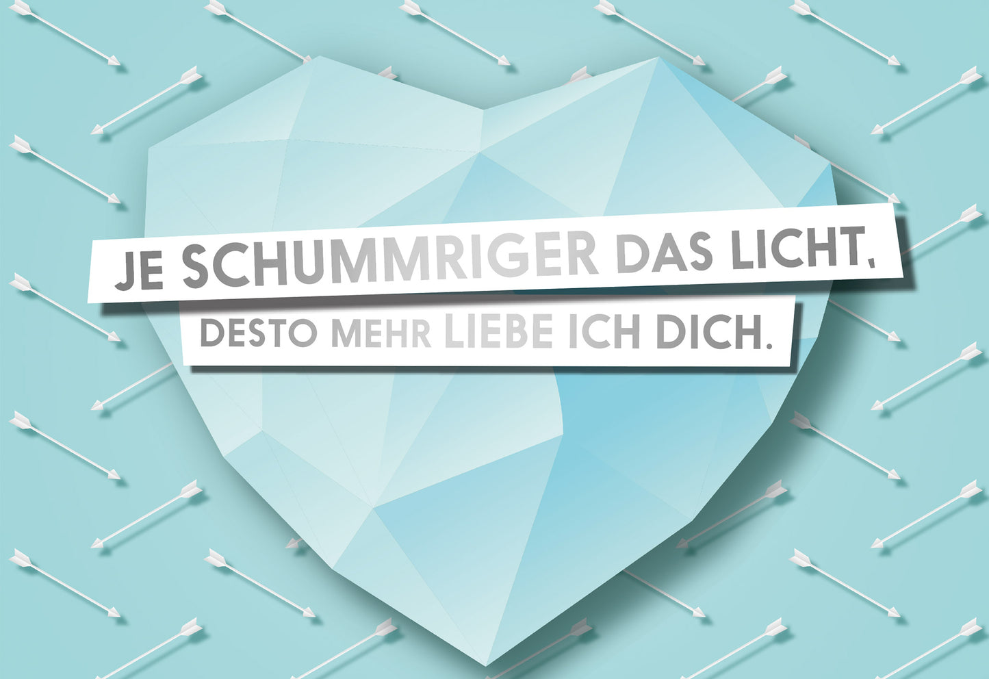 Je schummriger das Licht Fck You Card