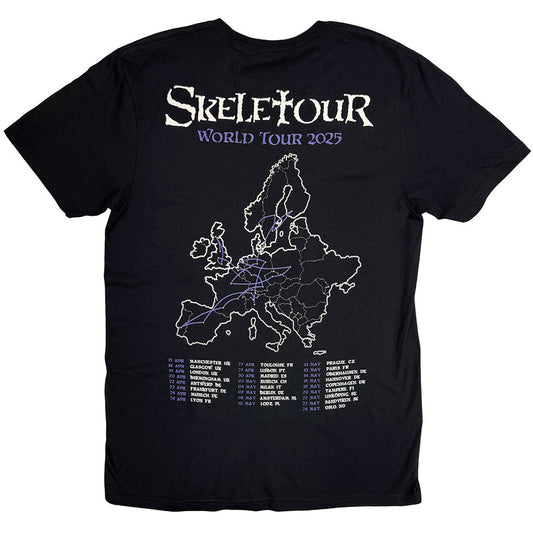 Lizensiertes Ghost Skeleta Album Cover '25 Tour Dates Bandshirt mit Backprint