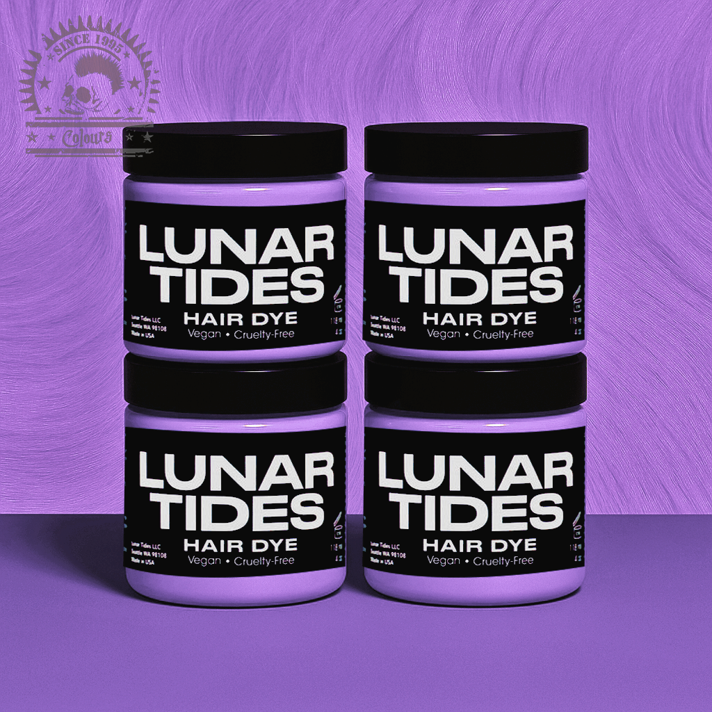 semi-permanente Haartönung 4er-Sparset IRIS PASTEL PURPLE in dem Farbton Pastellviolet von Lunar Tides