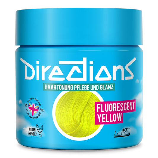 FLUORESCENT YELLOW Haartönung Directions