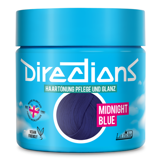 MIDNIGHT BLUE Hair Dye Directions