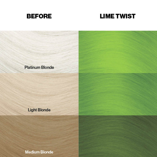 Farbkarte mit Färbebeispielen