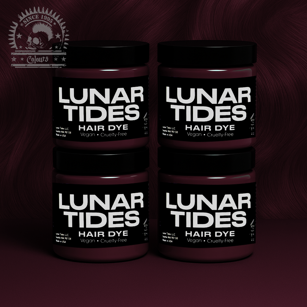 semi-permanente Haartönung 4er-Sparset MAGIC CHARM in dem Farbton Schwarz-Pink von Lunar Tides