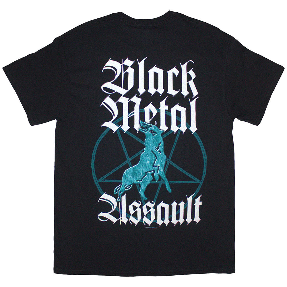 Lizensiertes Marduk Black Metal Assault Bandshirt im türkisfarbendem Design mit Backprint